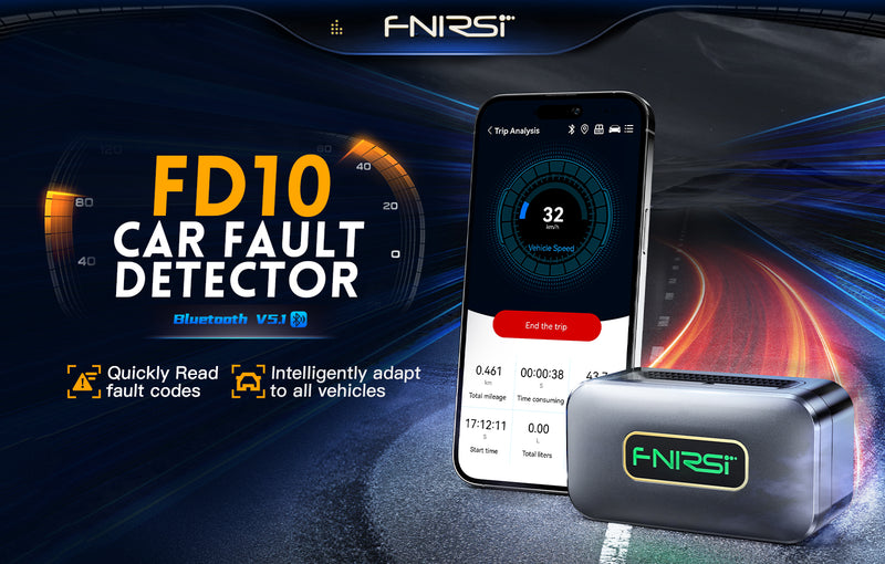Chargez l&#39;image dans la visionneuse de la galerie, [FD10] FNIRSI Car OBD2 Scanner Code Reader Clear Error OBD Diagnostic Tool IOS Android Bluetooth V5.1 Check Engine Light Car Repair - Polar Tech Australia
