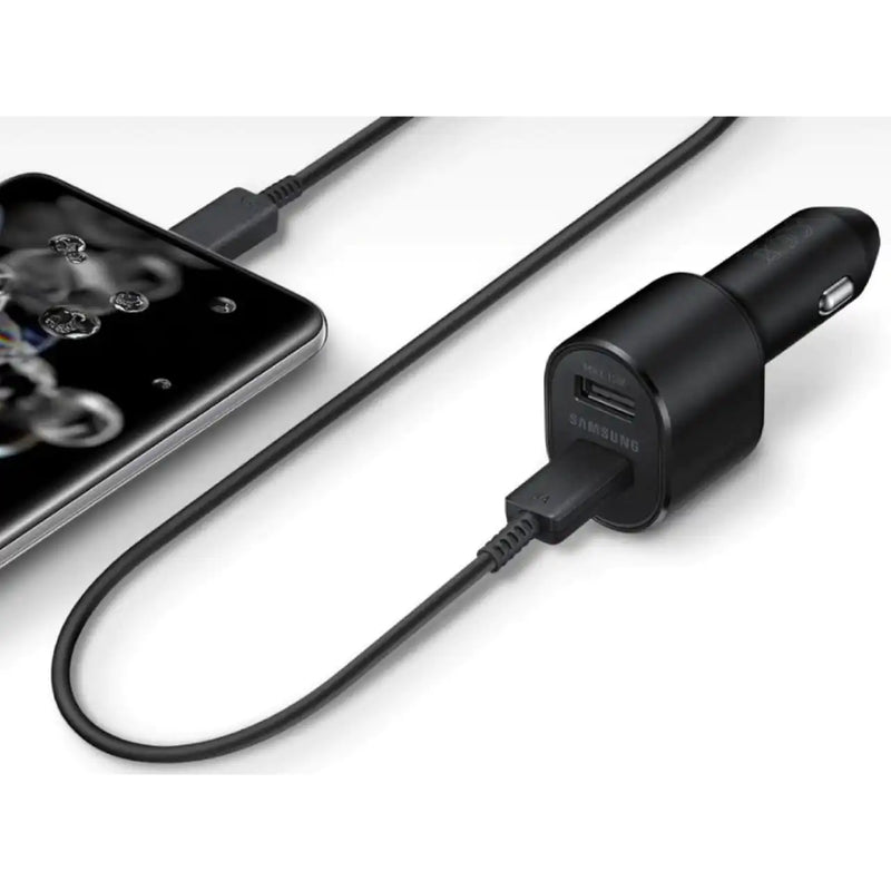 Cargue la imagen en el visor de la galería, [With Cable] Samsung 60W Dual Port (45W Fast PD Type-C USB-C + 15W USB QC 3.0) Car Charger Power Adapter - Polar Tech Australia
