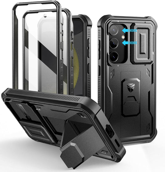 [Camera Cover & Screen Protector & Kickstand] Samsung Galaxy S24/PE/Plus/Ultra - Shockproof Rugged Case Full-Body Bumper Protective Heavy Duty Case - Polar Tech Australia