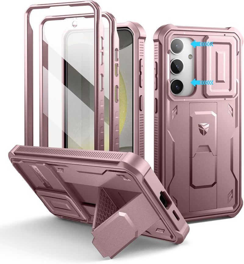 Load image into Gallery viewer, [Camera Cover &amp; Screen Protector &amp; Kickstand] Samsung Galaxy S24/PE/Plus/Ultra - Shockproof Rugged Case Full-Body Bumper Protective Heavy Duty Case - Polar Tech Australia
