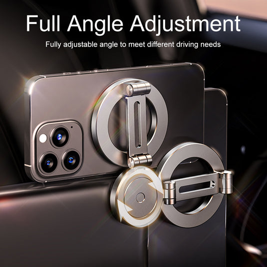 Hands Free Car Holder 360° Rotation Adjustable for Car Dashboard Folding Strong Magnets - Polar Tech Australia