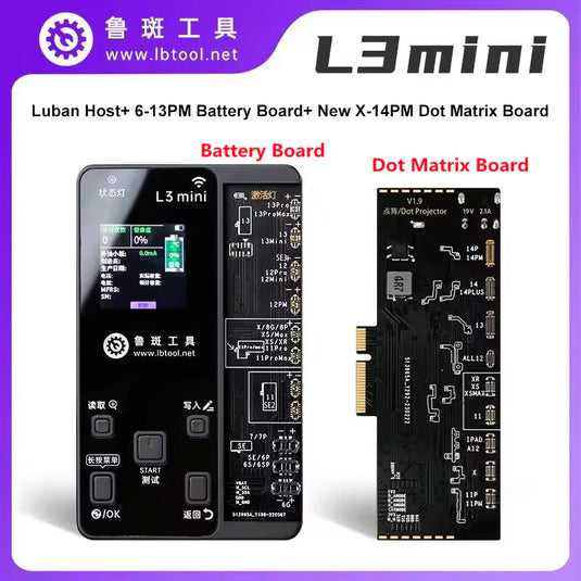 LuBan L3 Mini Face ID Battery Repair Programmer For iPhone 6- 14Pro Max Dot Matrix Face ID Detection Repair Battery Data Program - Polar Tech Australia