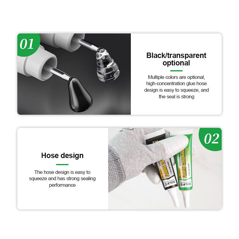 Chargez l&#39;image dans la visionneuse de la galerie, [RL-035C] [Black] RELIFE Mobile Phone Frame Caulking Glue For Elastic Bonding Cracked Back Housing Screen Light Leakage Repair Adhesive
