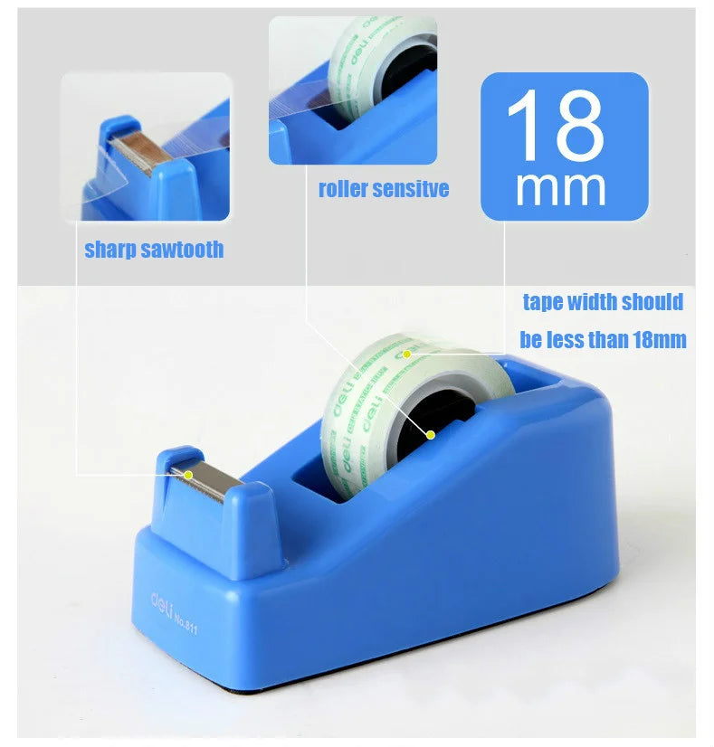 Cargue la imagen en el visor de la galería, Deli 811 - 1.8CM Wide Tape Dispenser Tape Cutter
