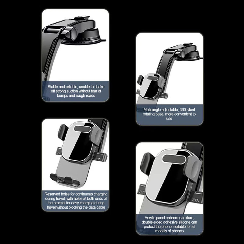 Chargez l&#39;image dans la visionneuse de la galerie, [RT-69B] Universal Dashboard Suction EASY LOCK Mobile Phone Holder
