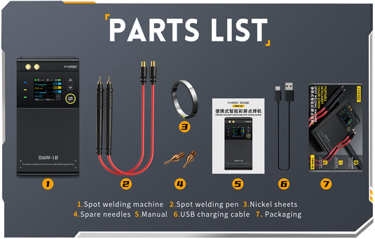 [SWM-10] FNIRSI Portable Battery Spot Welder DIY Mini Welding Machine 18650 Battery Pack Welding Tool 5000mah Weldable 0.25mm - Polar Tech Australia