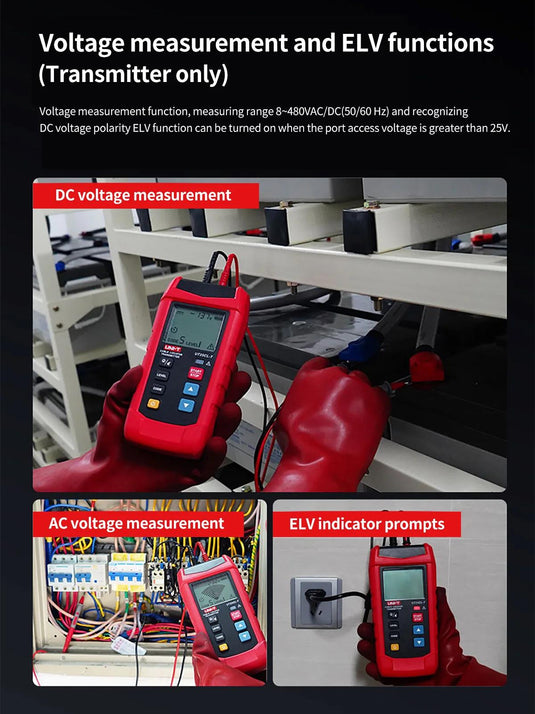 [UT25CL] UNI-T Handheld Cable Locator NCV Non-contact Electrical Test Electrical Safety Detector Trace Underground Cable Paths - Polar Tech Australia