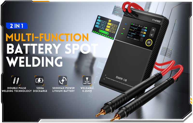 Load image into Gallery viewer, [SWM-10] FNIRSI Portable Battery Spot Welder DIY Mini Welding Machine 18650 Battery Pack Welding Tool 5000mah Weldable 0.25mm - Polar Tech Australia

