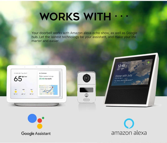 [TUYA Smart Home] 1080P FHD Wireless WIFI Outdoor Security Doorbell Door Control With 10 inch Indoor Monitor