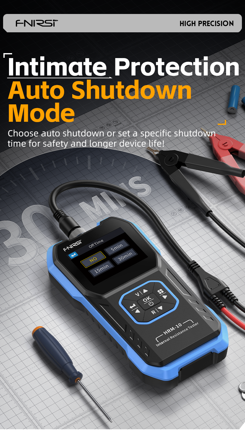 Chargez l&#39;image dans la visionneuse de la galerie, [HRM-10] FNIRSI Battery Voltage Internal Resistance Tester 18650 High-precision AC Acid Lithium Lead Car Battery Capacitor Tester - Polar Tech Australia
