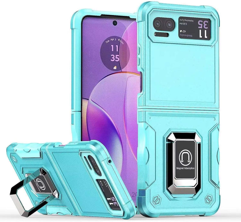 Chargez l&#39;image dans la visionneuse de la galerie, [Built-in Kickstand] Motorola Moto Razr 40/Razr 2023 - Military Grade TPU+PC Shockproof Heavy Duty Case - Polar Tech Australia
