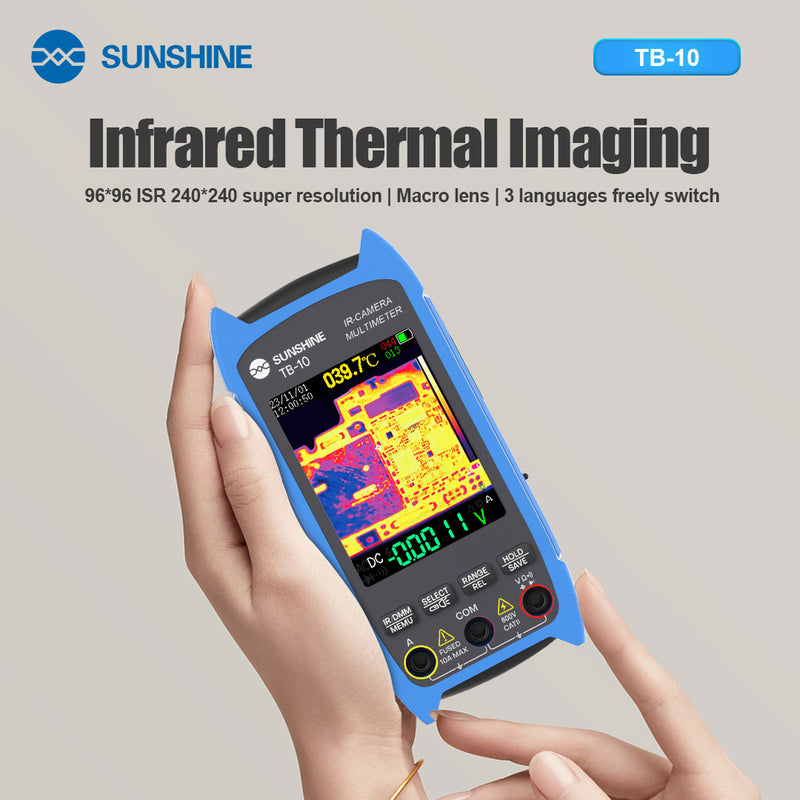 Chargez l&#39;image dans la visionneuse de la galerie, [TB-10] SUNSHINE Infrared Thermal Imager &amp; Multimeter – 2-in-1 Diagnostic Powerhouse - Polar Tech Australia
