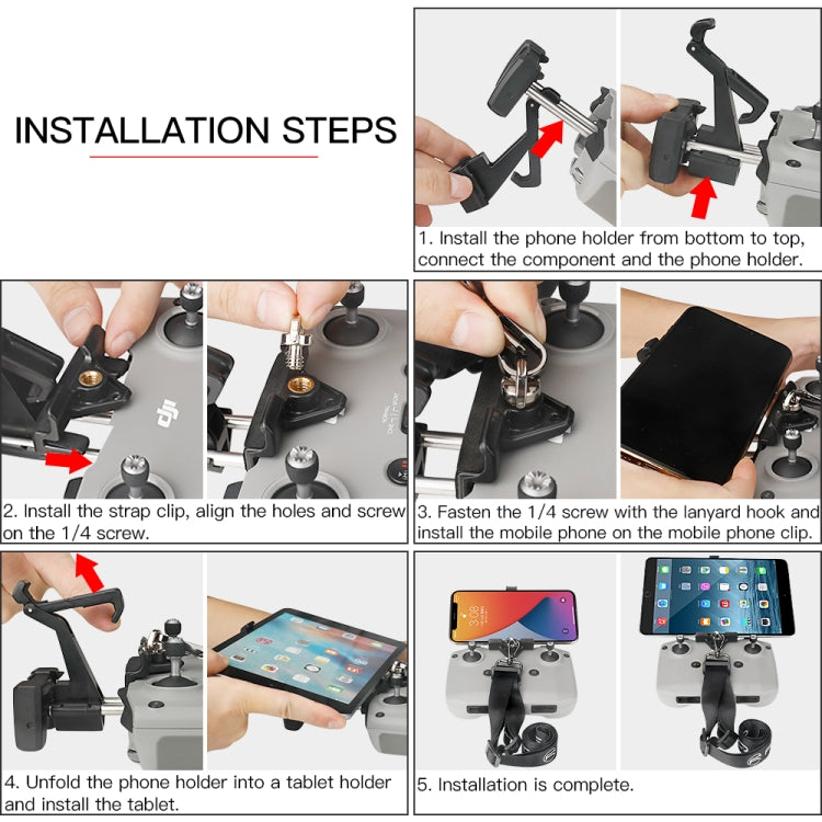 Load image into Gallery viewer, RCSTQ Remote Control Phone Tablet Bracket for DJI Mavic 3/Mini 2/Mini 3 Pro - Polar Tech Australia
