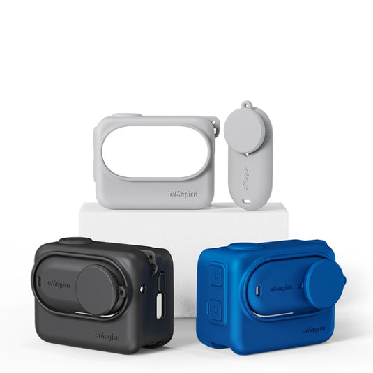 Insta360 GO 3 AMagisn Silicone Body Cover Protective Case With Lanyard - Polar Tech Australia