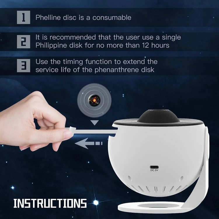 Cargue la imagen en el visor de la galería, Galaxy Night Light Star Projector LED Table Lamp Children Room Decor With 12pcs Film Disc - Polar Tech Australia
