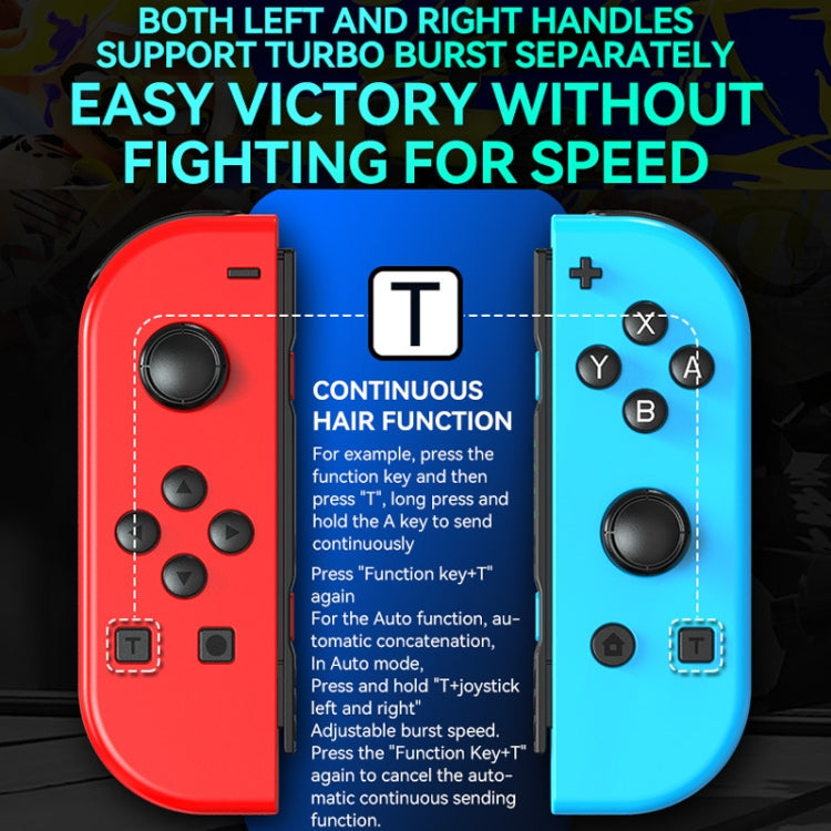 Load image into Gallery viewer, JOY-02 Gaming Left And Right Handle With RGB Lights Body Feel Bluetooth Gamepad For Switch / Switch OLED / Switch Pro / Switch Lite / Switch Joycon - Polar Tech Australia
