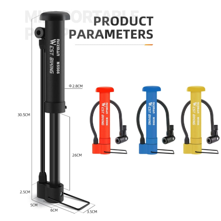 Load image into Gallery viewer, WEST BIKING Mini Bicycle Pump Cycling Equipment - Polar Tech Australia
