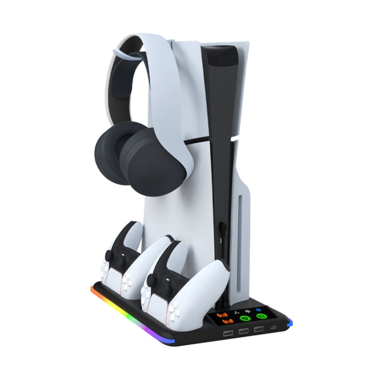 Load image into Gallery viewer, PS5 Slim / PS5 iplay HA-8008 Cooling Bracket Headphone Organiser Grip Holder Charger - Polar Tech Australia
