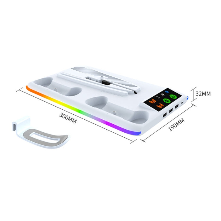 Load image into Gallery viewer, PS5 Slim / PS5 iplay HA-8008 Cooling Bracket Headphone Organiser Grip Holder Charger - Polar Tech Australia
