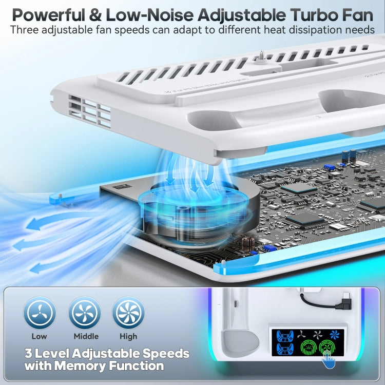 Load image into Gallery viewer, PS5 Slim / PS5 iplay HA-8008 Cooling Bracket Headphone Organiser Grip Holder Charger - Polar Tech Australia

