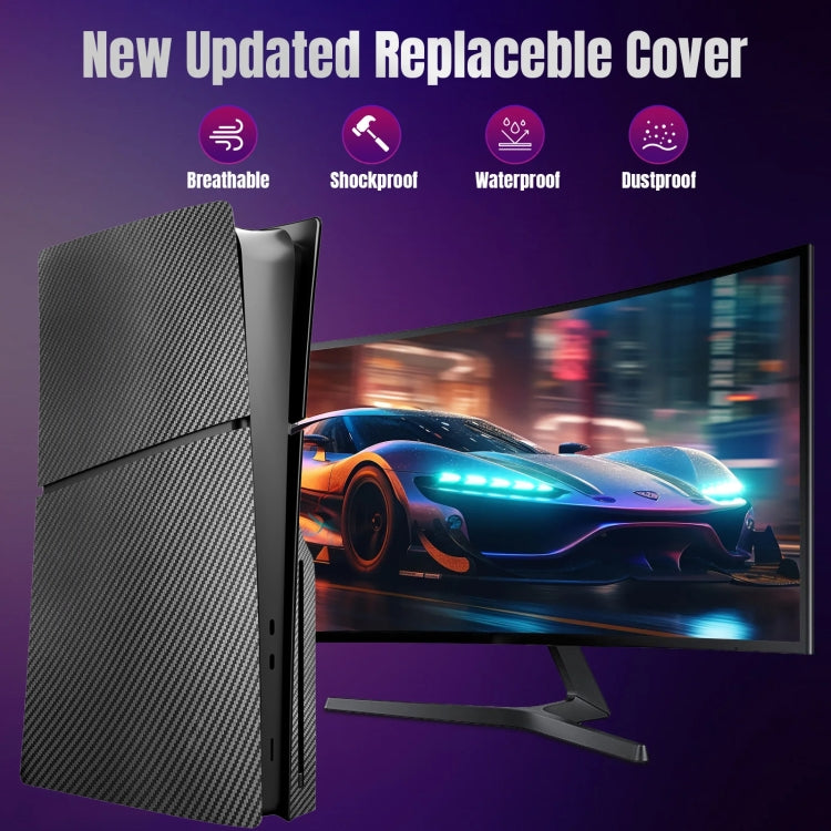 Load image into Gallery viewer, For PS5 Slim Carbon Fiber Replacement Shell Protective Faceplate - Polar Tech Australia
