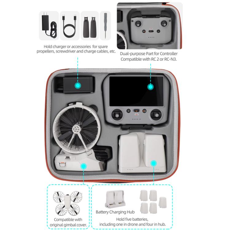 Load image into Gallery viewer, DJI Flip Sunnylife FP-B958 Storage Bag Vlog Aerial Camera Protective Case Accessory - Polar Tech Australia
