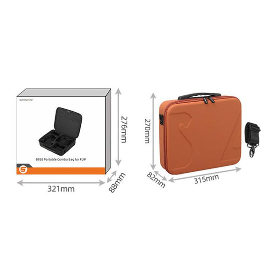 DJI Flip Sunnylife FP-B958 Storage Bag Vlog Aerial Camera Protective Case Accessory - Polar Tech Australia