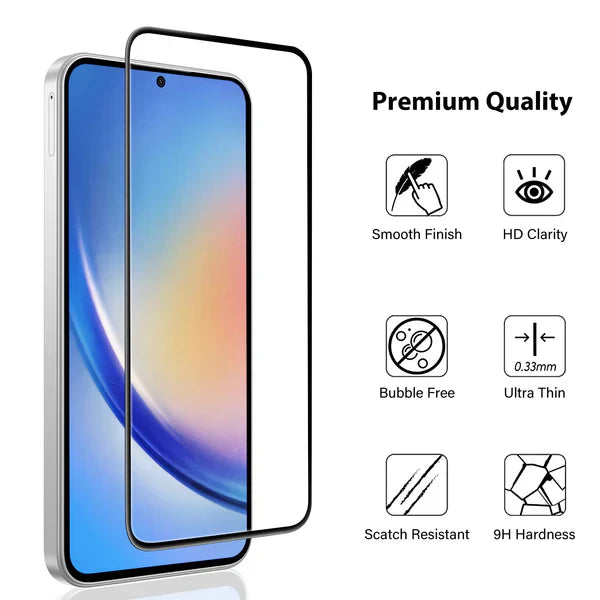 Chargez l&#39;image dans la visionneuse de la galerie, Samsung Galaxy A35 5G &amp; A55 5G Full Covered Tempered Glass Screen Protector - Polar Tech Australia
