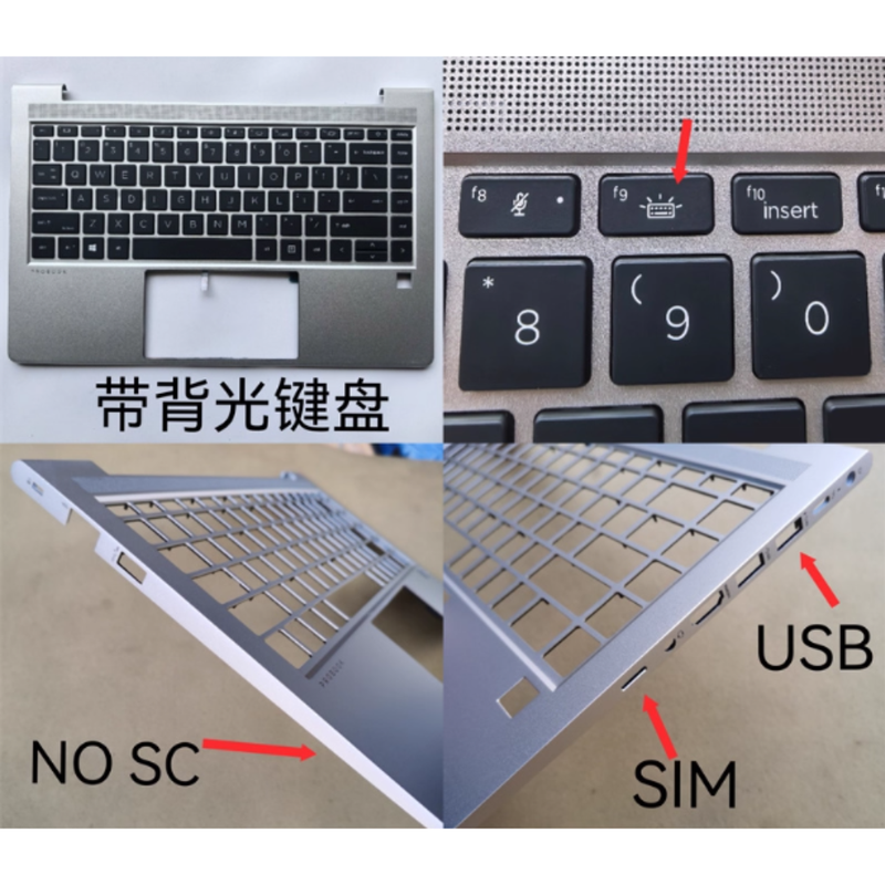 Cargue la imagen en el visor de la galería, HP Probook 440 G8 G9 ZHAN 66 Pro 14 G4 G5 Series - Laptop Palmrest With Keyboard US Layout
