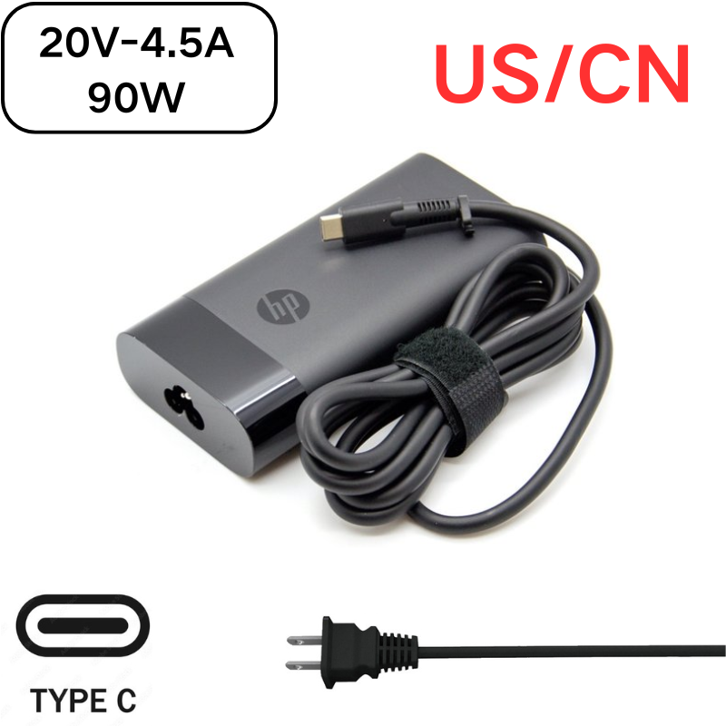 Load image into Gallery viewer, [20V-4.5A/90W][Type-C] HP USB C Laptop AC Wall Travel Fast Quick Charger Travel Adapter
