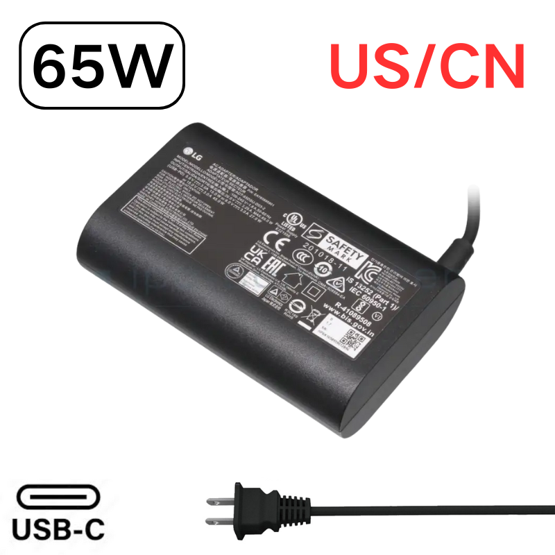 Chargez l&#39;image dans la visionneuse de la galerie, [65W][Type-C] Genuine Original LG Gram USB C - Laptop AC Wall Travel Charger Travel Adapter - Polar Tech Australia
