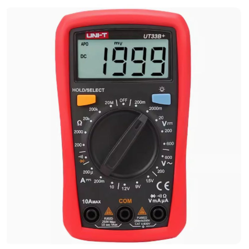 Cargue la imagen en el visor de la galería, [UT33B+] UNI-T  Palm Size Multimeter AC/DC Voltage - Polar Tech Australia
