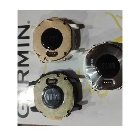 Garmin Fenix 6S [Sapphire Solar Edition] 42MM -  Back Battery Cover Rear Case Housing Charging Port Replacement Part