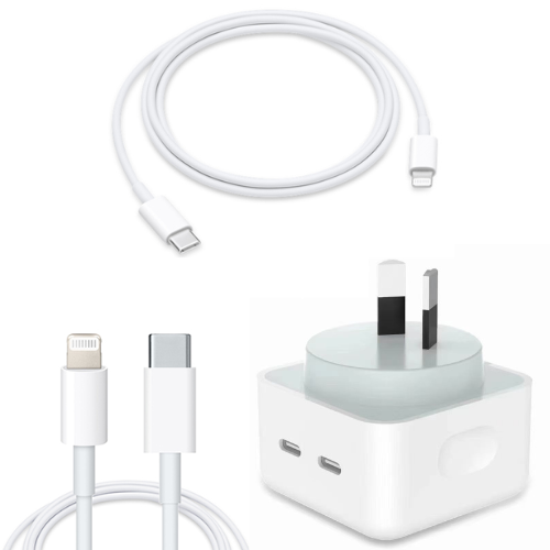Load image into Gallery viewer, Apple 35W Dual C Port Fast PD Type-C USB-C Port Wall Charger Traveller Power Adapter - (AU Plug) - Polar Tech Australia
