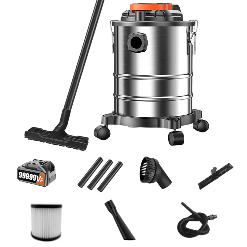 Load image into Gallery viewer, 15L Portable Wireless Industrial Electric Wet/Dry Vacuum Cleaner Rechargeable Battery
