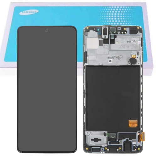 [SAMSUNG SERVICE PACK] Samsung Galaxy A71 (SM-A715) LCD Touch Digitizer Screen Assembly With Frame - Polar Tech Australia