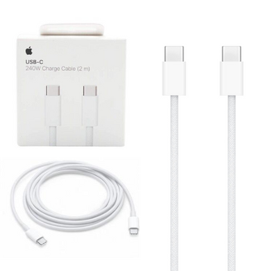 [240W][2M] Nylon Braid Heavy Duty FOXCONN Apple iPhone 16 15 MacBook Type-C USB C to C PD Fast Charging Data Sync USB Cable - Polar Tech Australia