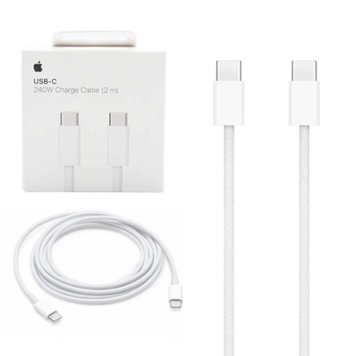 [240W][2M] Nylon Braid Heavy Duty FOXCONN Apple iPhone 16 15 MacBook Type-C USB C to C PD Fast Charging Data Sync USB Cable - Polar Tech Australia