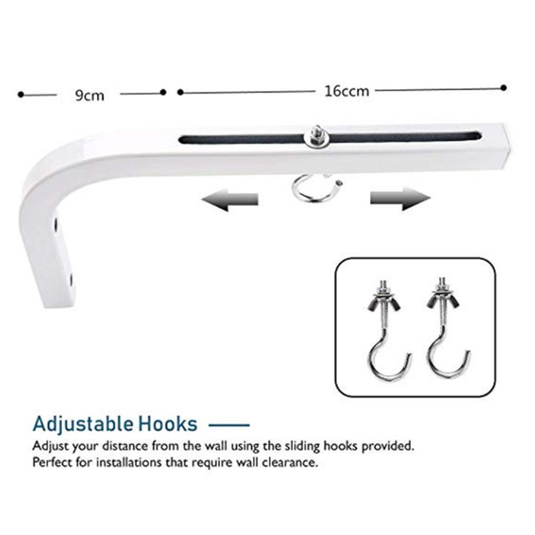 Universal Heavy Duty Projector Screen Wall Mount Hanging L-Bracket - Polar Tech Australia