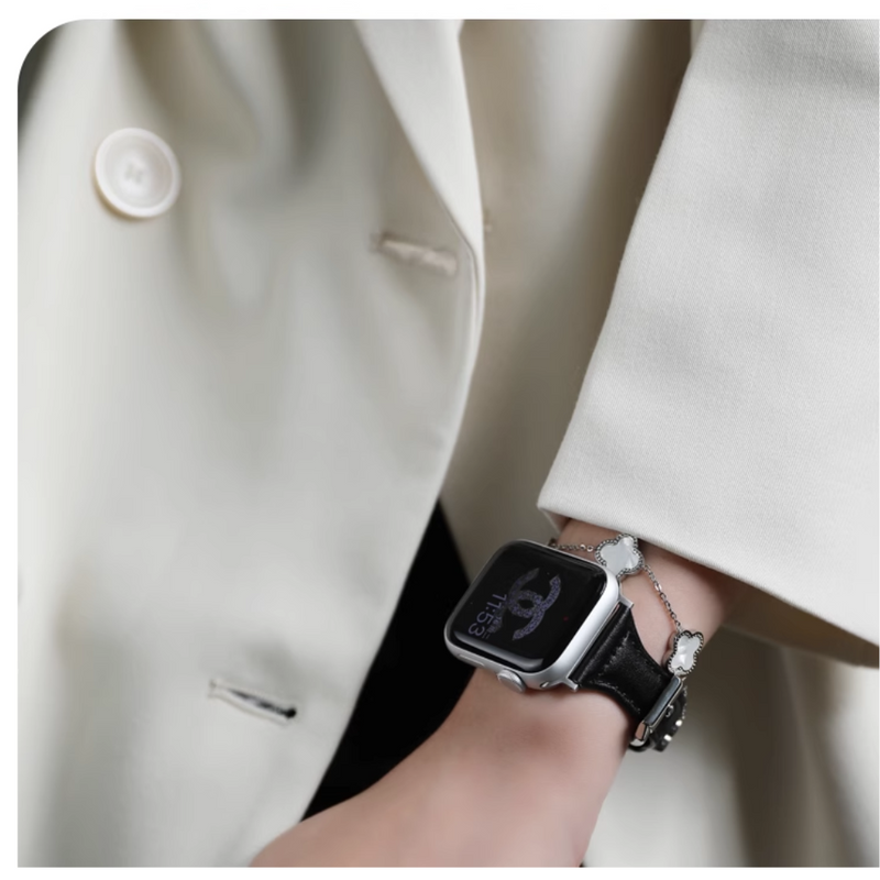 Cargue la imagen en el visor de la galería, Apple Watch 1/2/3/4/5/SE/6/7/8 Leather Watch Band Strap - Polar Tech Australia
