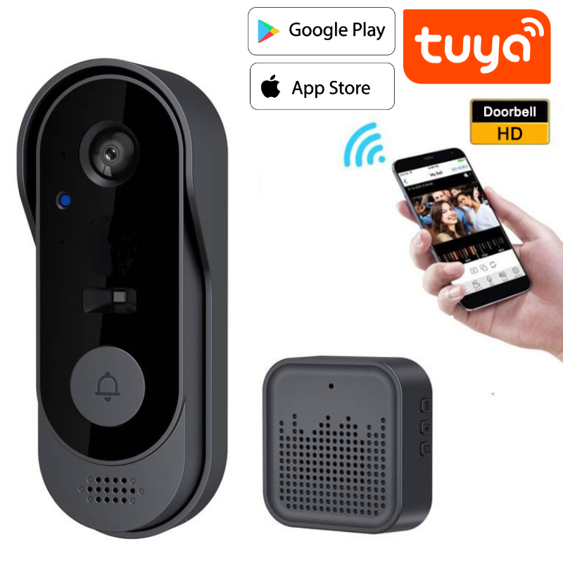 Load image into Gallery viewer, [Tuya Smart Home][With Chime] Tuya HD IP66 Wireless Remote Home Video Voice Intercom WIFI Doorbell (Copy) - Polar Tech Australia
