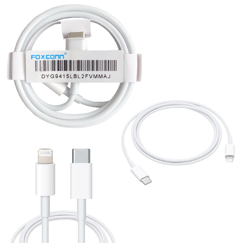 [1M / 2M] FOXCONN Apple 20W Type-C USB C to Lightning PD Fast Charging Data Sync USB Cable - Polar Tech Australia
