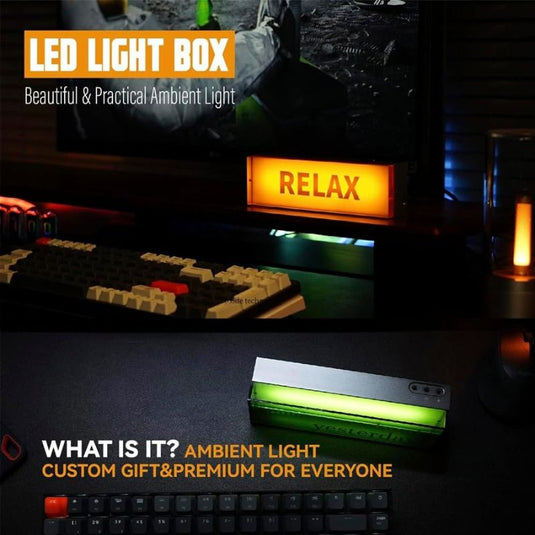 Industrial Vintage Design Style LED Ambient Light Gaming Desk Accessory, Aluminum Alloy Body, Rechargeable - Polar Tech Australia