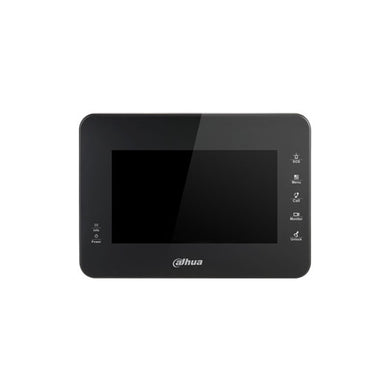 [DHI-VTH1560B] Dahua IP Indoor 7 inch Residential / Apartment Intercom Touch Screen Monitor Black Requires VTNS1060AA or 12VDC Connection - Polar Tech Australia
