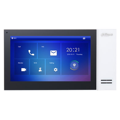 [DHI-VTH2421FW-P] Dahua IP Indoor 7 inch Residential / Apartment Intercom Touch Screen Monitor White - Polar Tech Australia