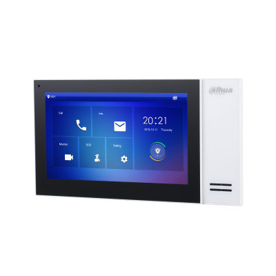 Load image into Gallery viewer, [VTH2421FB-P] Dahua IP Intercom System Villa Indoor Monitor 7 Inch Touch Screen PoE BLACK - Polar Tech Australia
