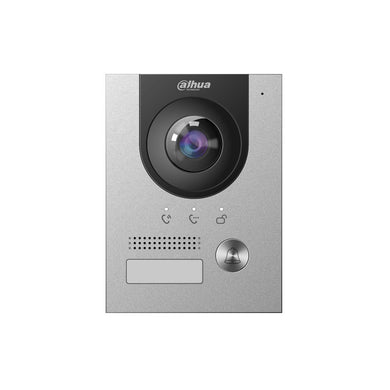 [DHI-VTO2202F-P-S2] Dahua IP or 2-Wire Video 1 Button Silver Residential Intercom Door Station with 2MP Camera IP65 and IK07 - Polar Tech Australia