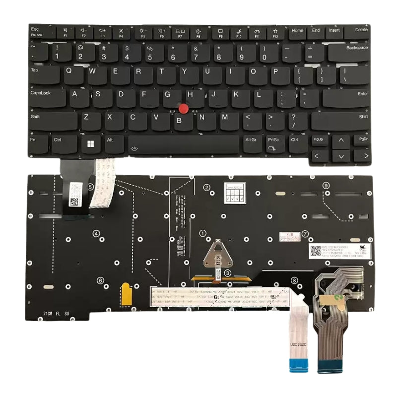 Chargez l&#39;image dans la visionneuse de la galerie, Lenovo ThinkPad P1 Gen 6 / X1 Extreme Gen 6 Series - Laptop Keyboard With Backlit US Layout
