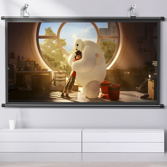 Universal Heavy Duty Projector Screen Wall & Ceiling Mount Hanging L-Bracket - Polar Tech Australia