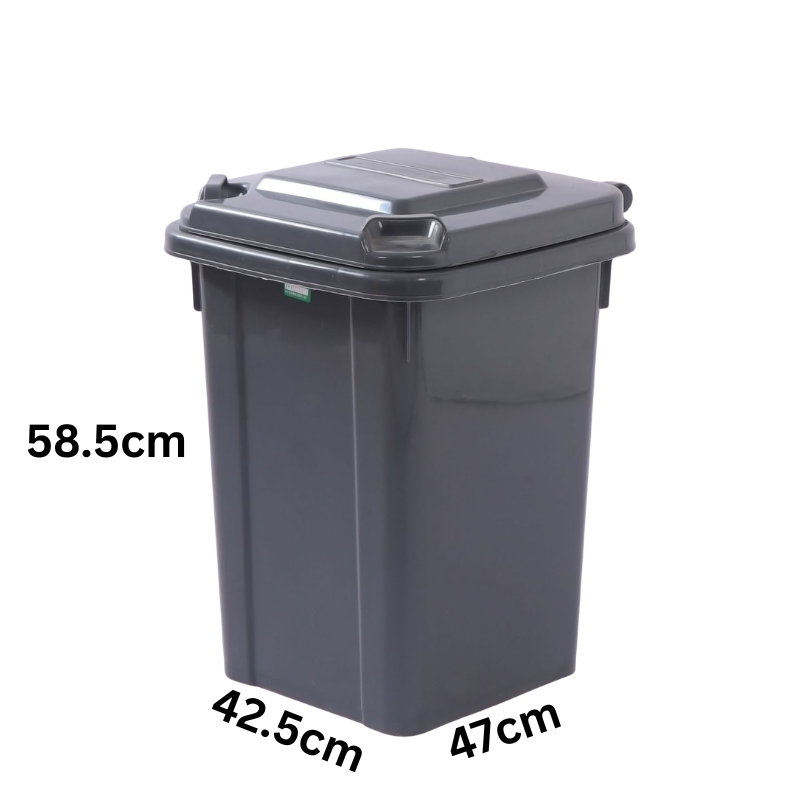 Load image into Gallery viewer, 50L Heavy Duty Handy Black Warehouse Kitchen Restaurant Rubbish Bin - Polar Tech Australia
